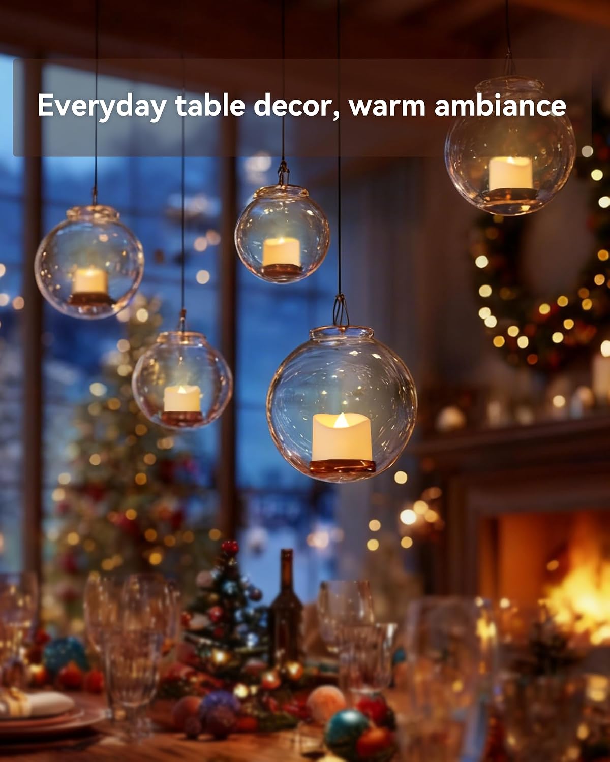 Detalle de AMAGIC 24-Pack Flameless LED Tea Lights, Warm White Flicker