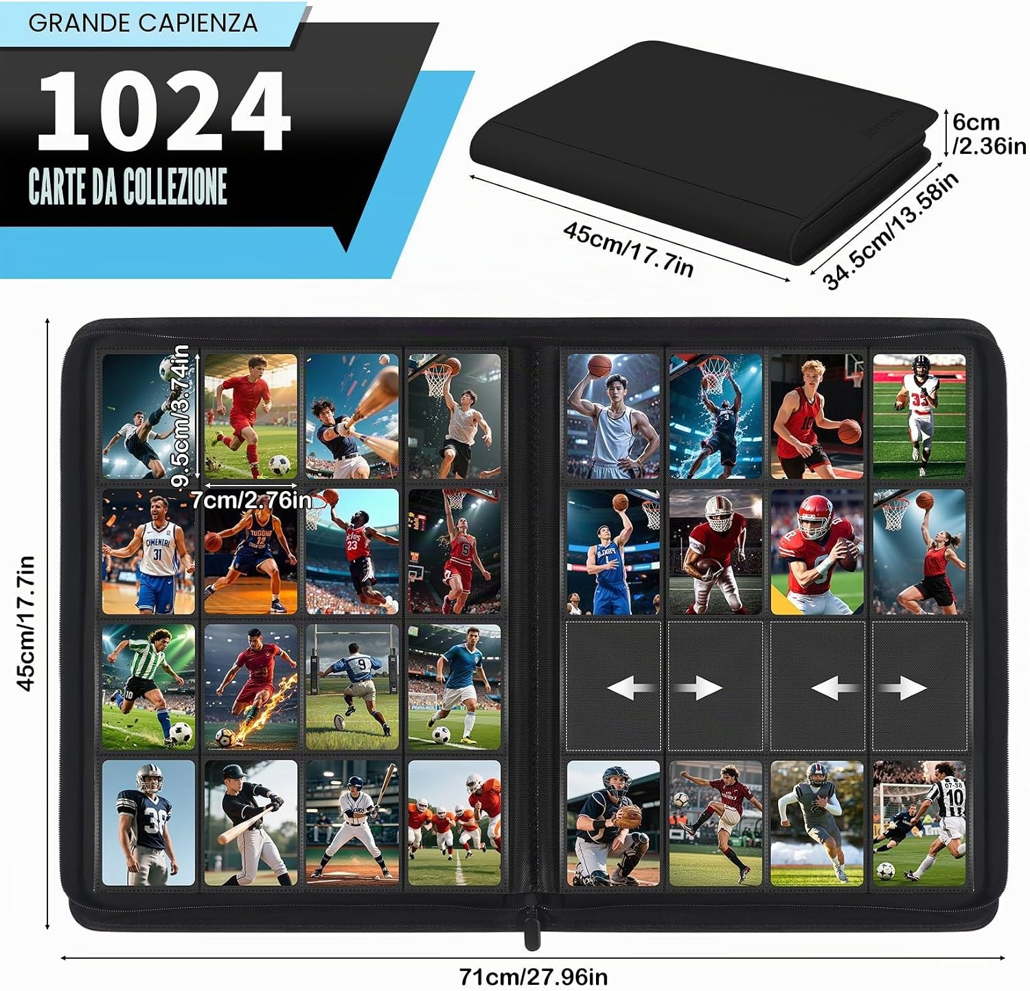 Thumbnail 1 de Album per carte TCG 1024 tasche