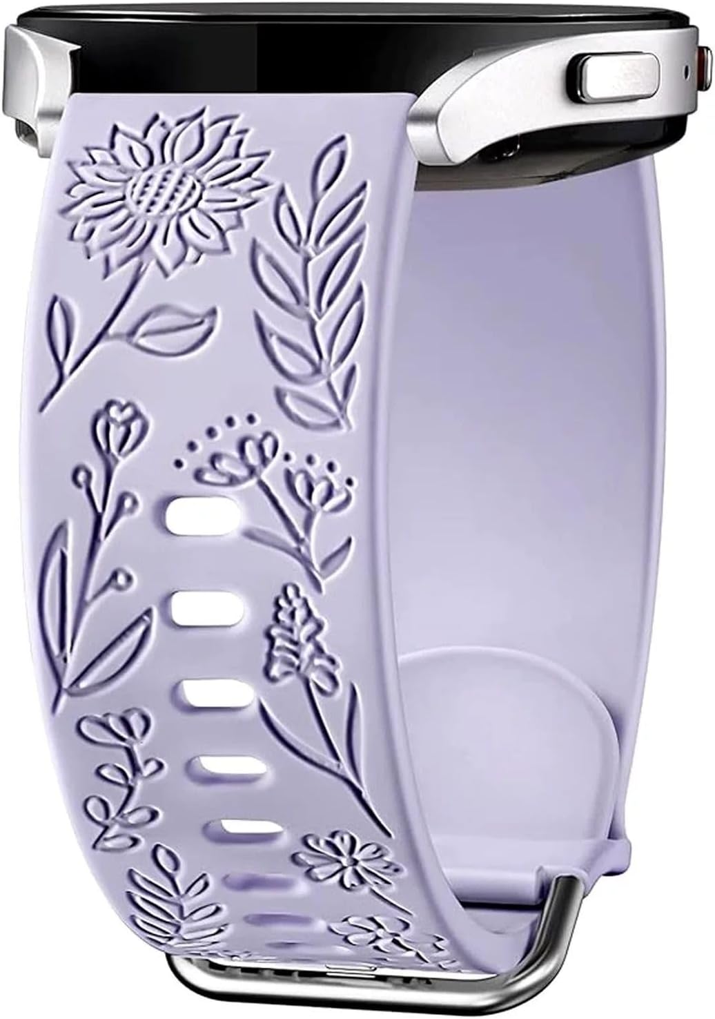Thumbnail 6 de Panda Bobo Sunflowers engraved silicone watch strap for Reflex Active Series (4/5/6/7/9/10/12/13/14/15/16/23/26)