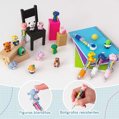 Thumbnail 6 de BONNYCO Bolígrafos Multicolor Pack de 30 | Regalos de cumpleaños y material para clase
