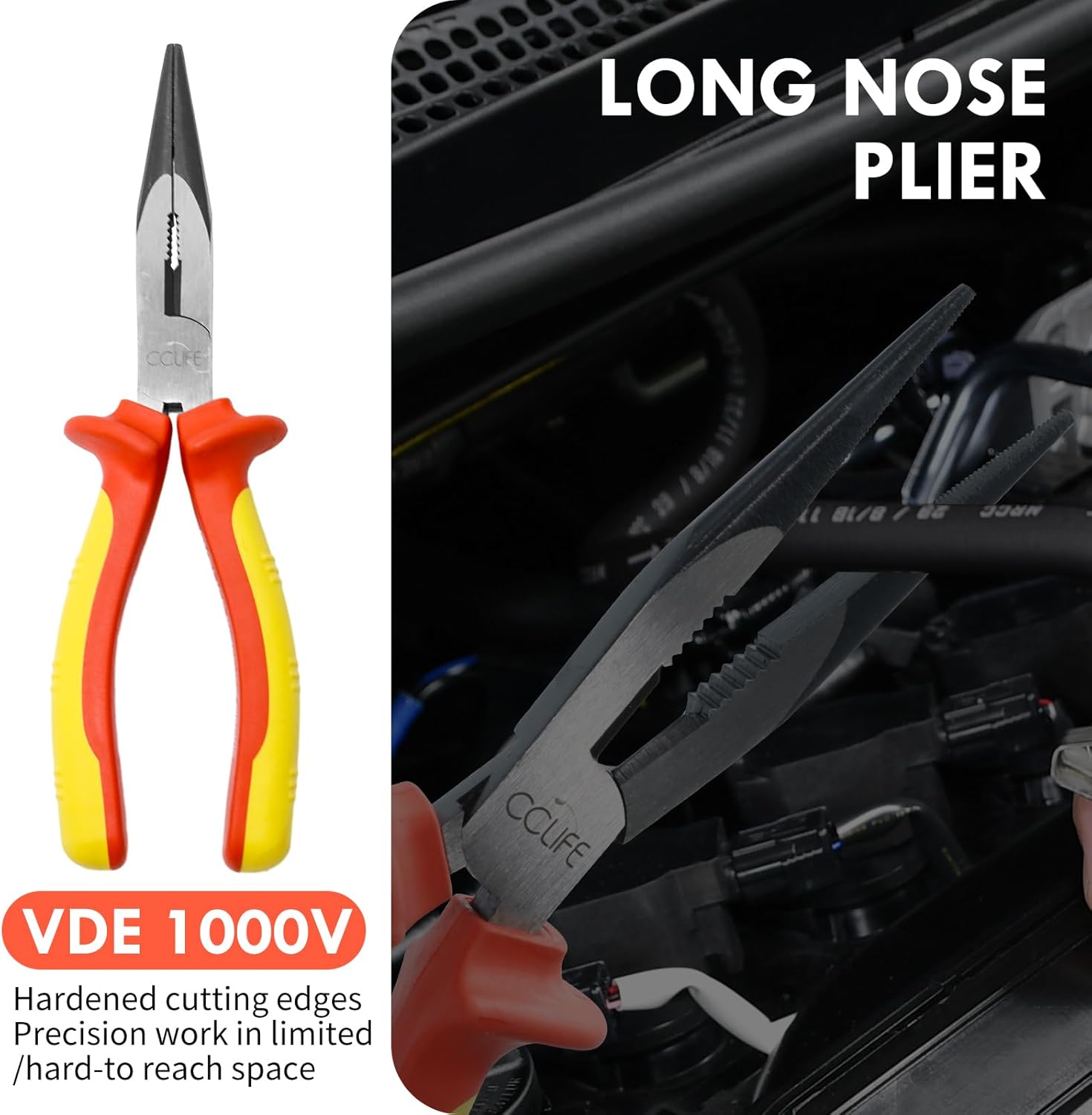 Thumbnail 4 de CCLIFE 3 Pezzi Pinza Isolata 1000V – Set completo VDE per elettricisti