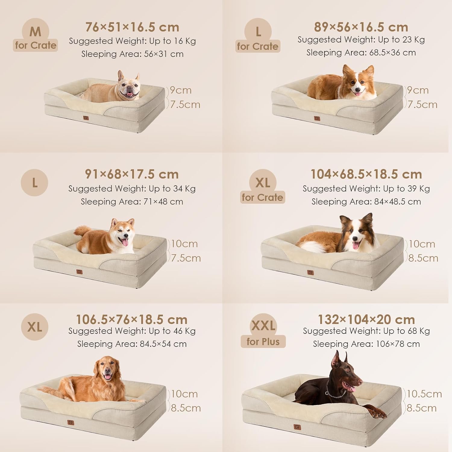 Thumbnail 4 de EHEYCIGA XL Dog Bed Memory Foam: Extra Large Orthopedic Sofa Bed for Big Dogs