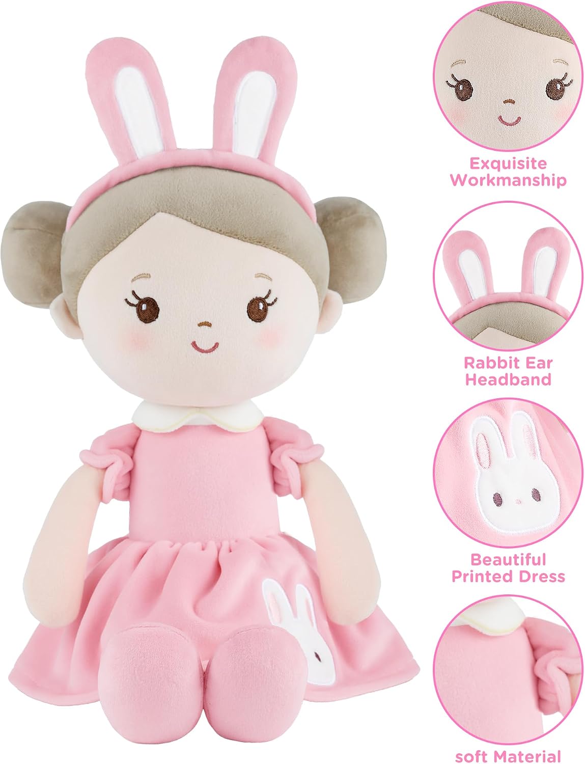 Detalle de GAGAKU Weiche Babypuppe 40 cm für Mädchen