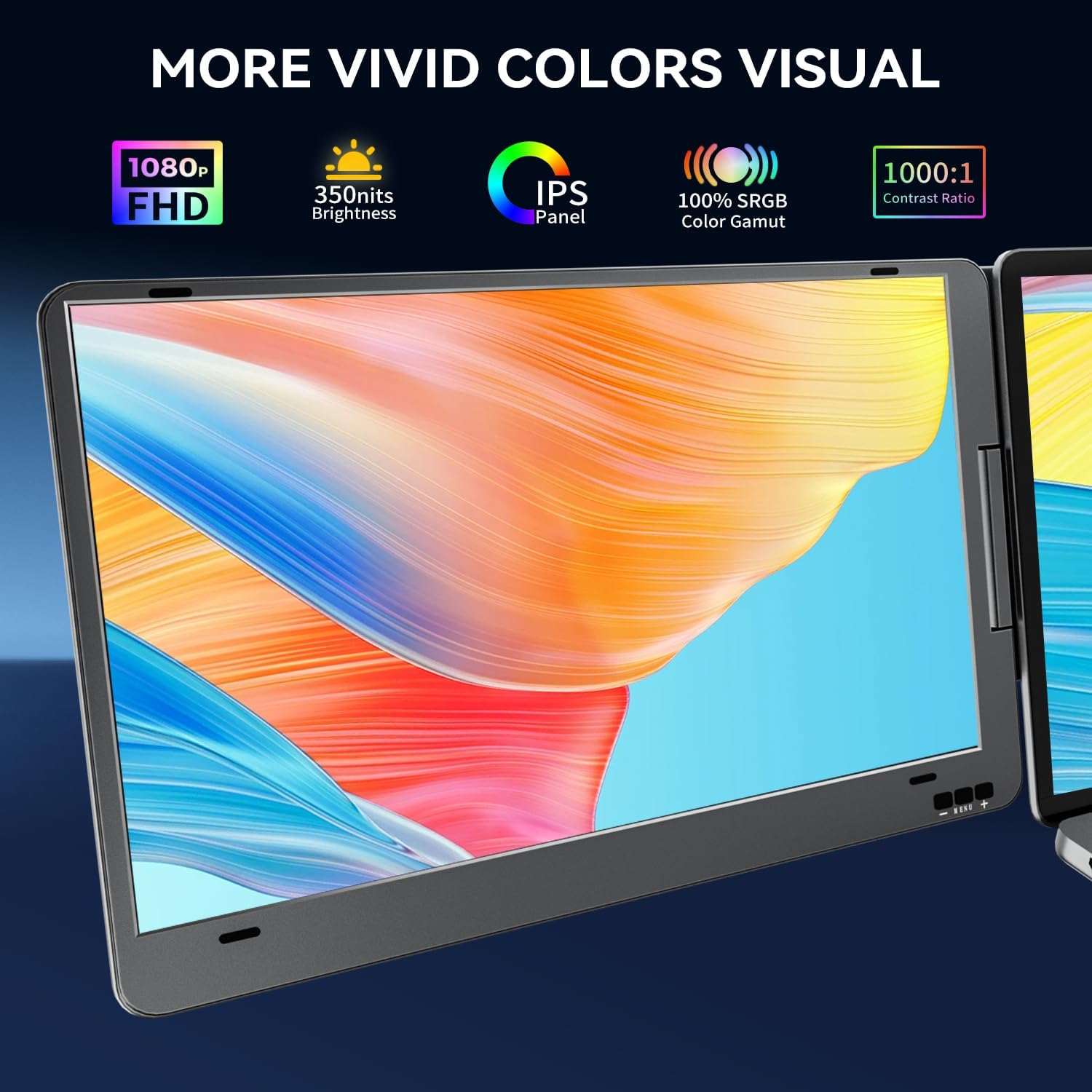 Thumbnail 3 de KPKUE 14 inch 1080p Dual portable monitor