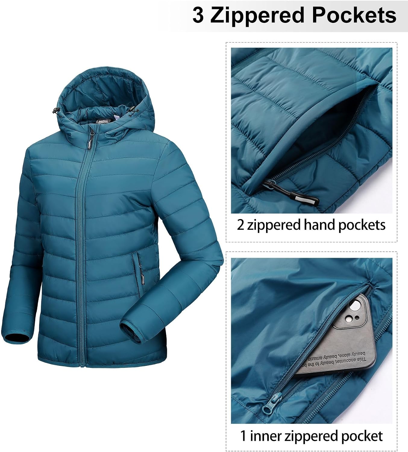Thumbnail 4 de Outdoor Ventures puffer jacket with hood