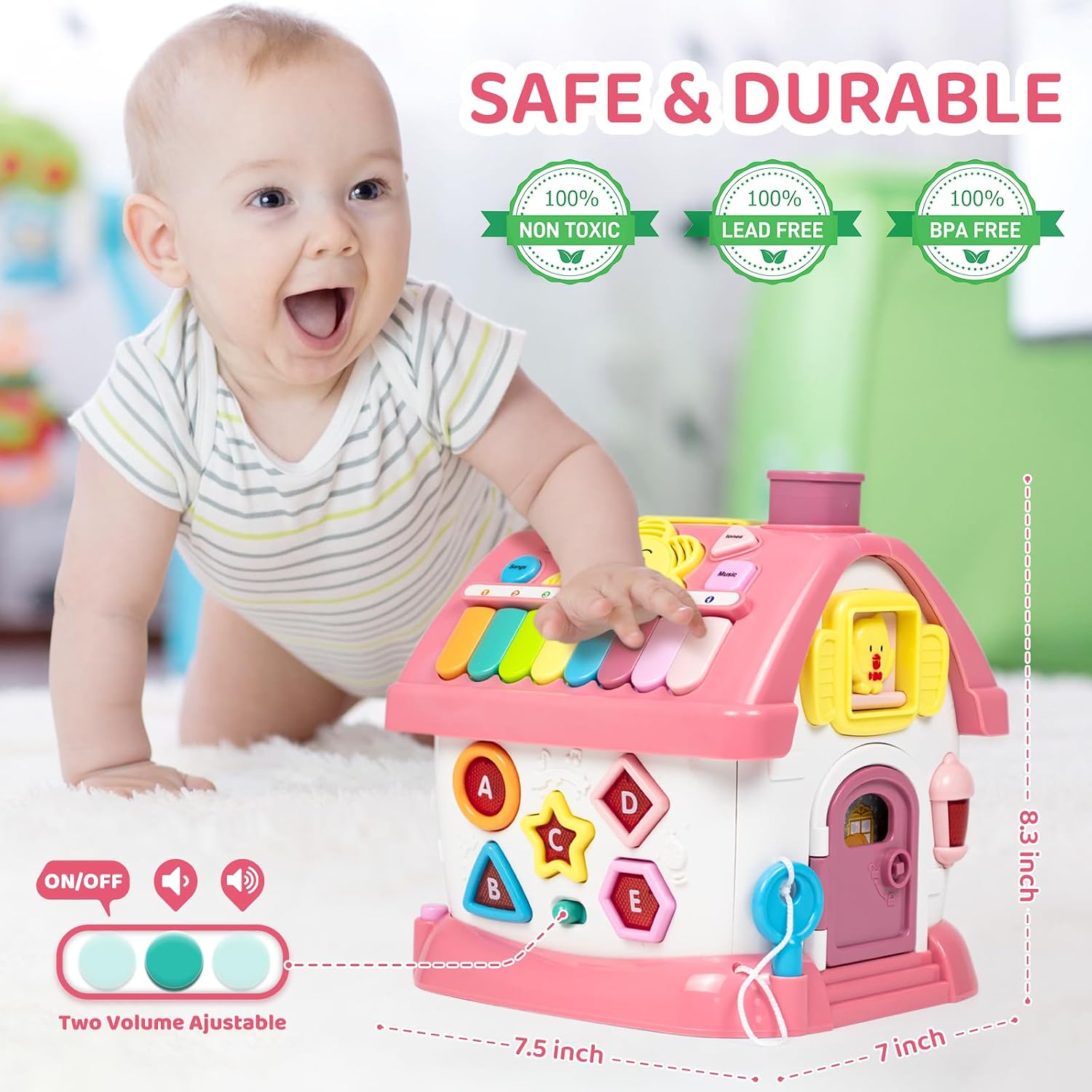 Detalle 2 de Marstone 8-in-1 Musical Learning House for Toddlers