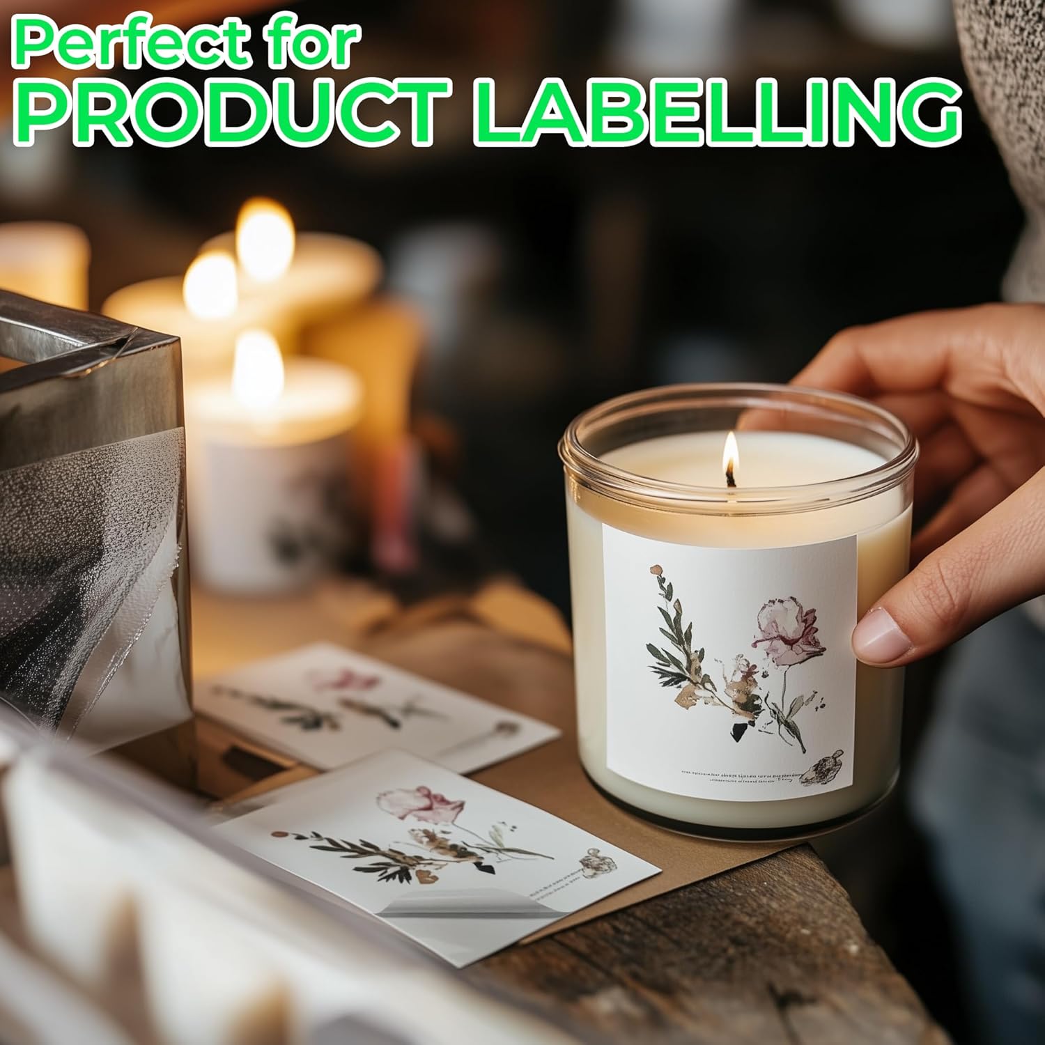 Detalle de EVG Evergreen Goods A4 sticker paper, 100 sheets