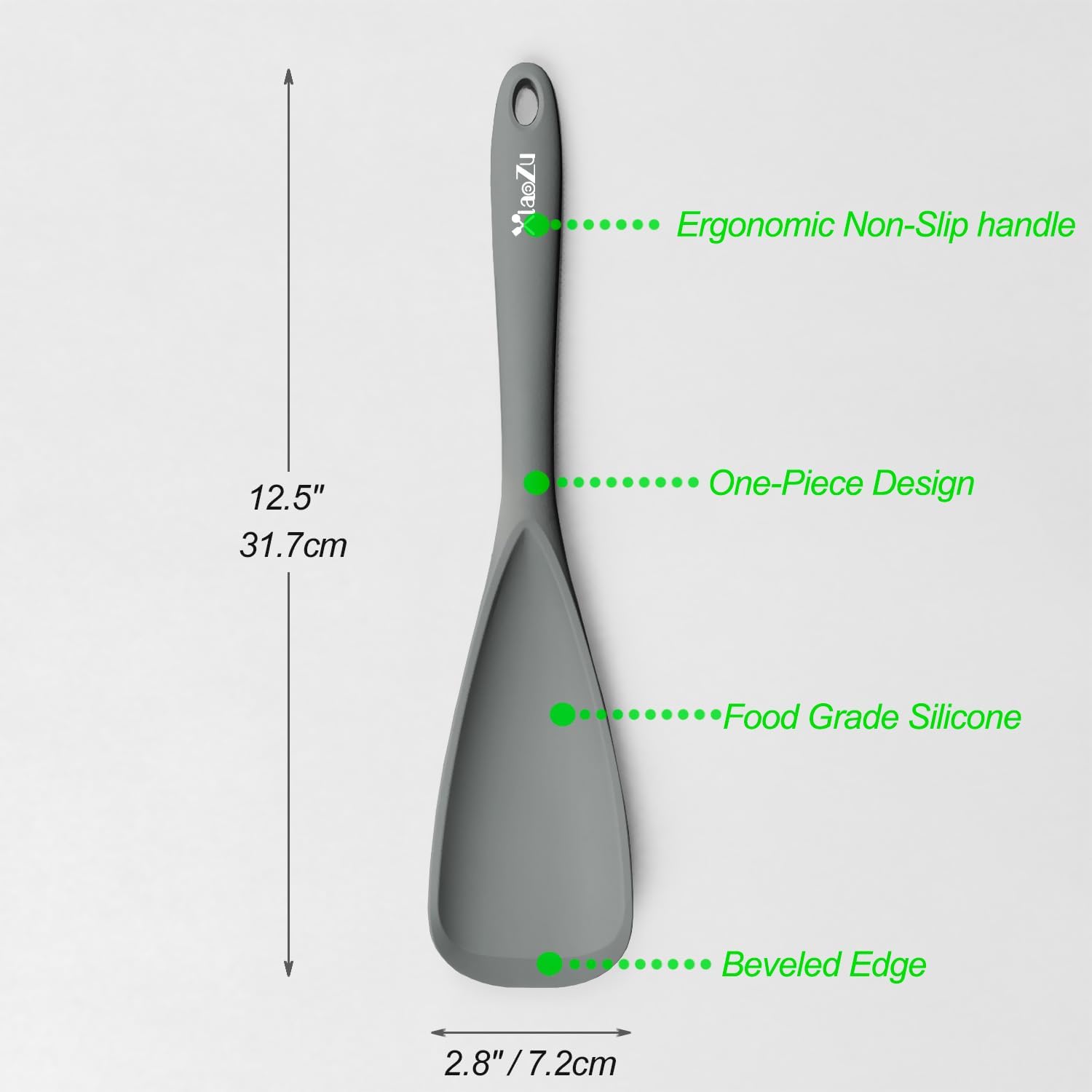 Detalle 2 de XiaoZu Silicone Spoon Spatula, 12.6-Inch