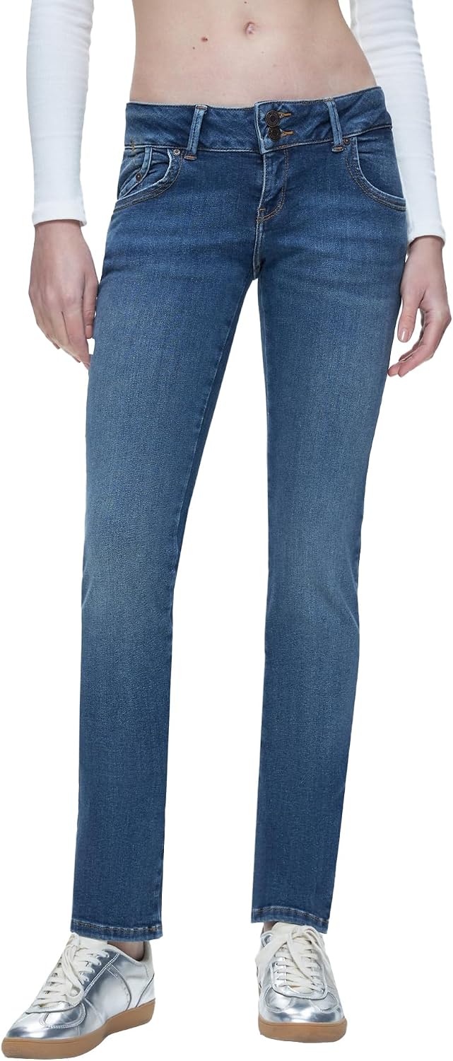 Detalle 2 de LTB Jeans Molly 200 – jean bleu femme 30W/30L, coupe basse et ajustée