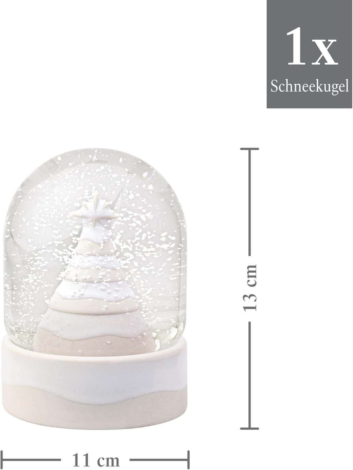 Detalle 2 de like by Villeroy & Boch Schneekugel 11x11x13 cm