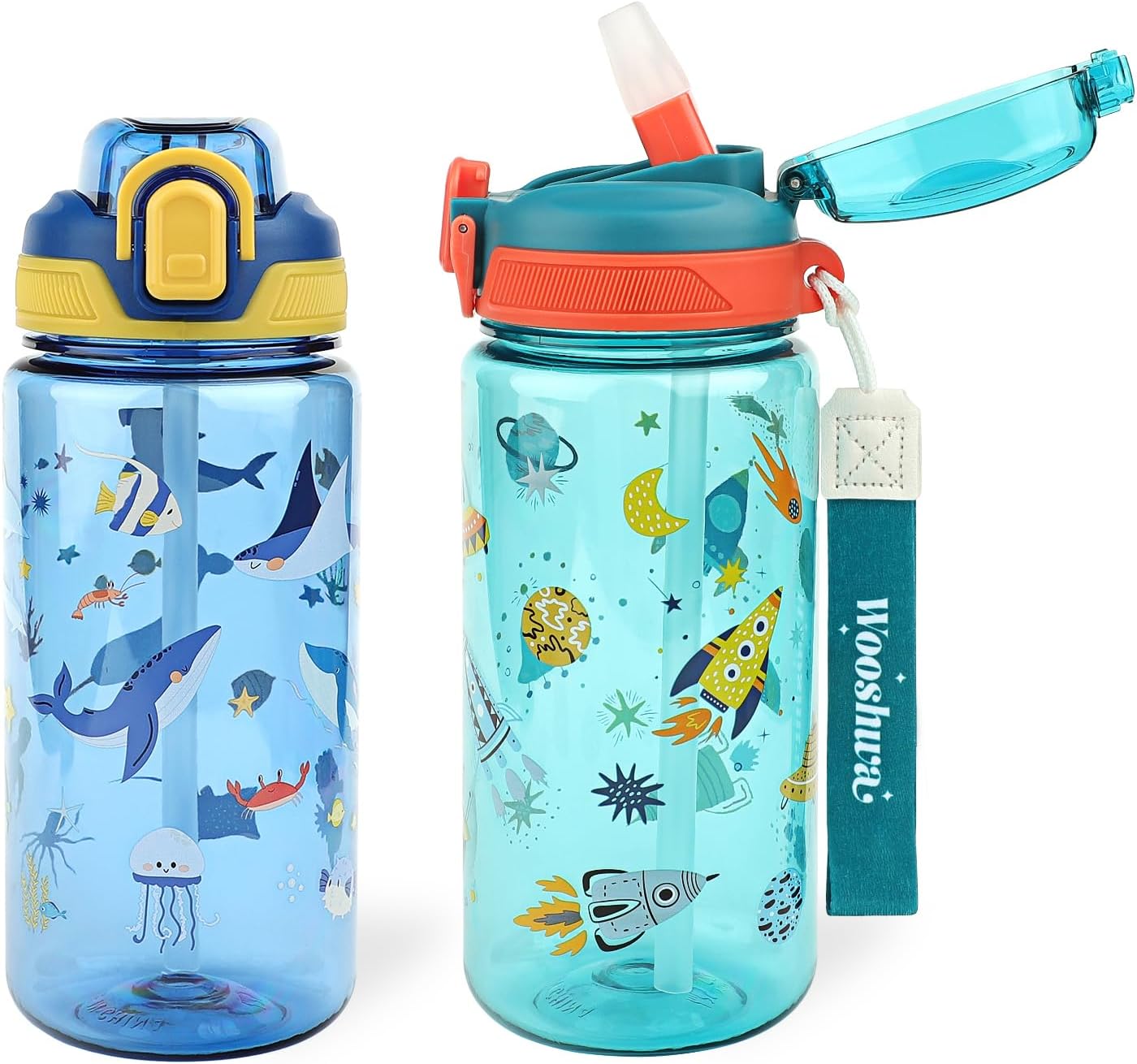 Thumbnail 5 de wooshwa Kinder-Trinkflasche 600 ml Meerestiere