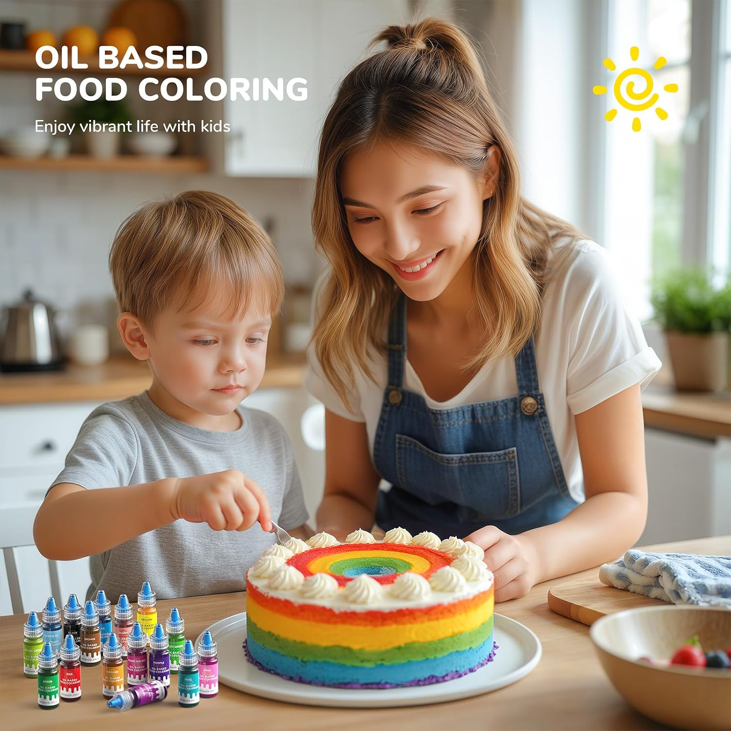 Thumbnail 6 de Wayin Oil-Based Food Coloring Set for Chocolate, 16 Colors, 0.25 fl oz