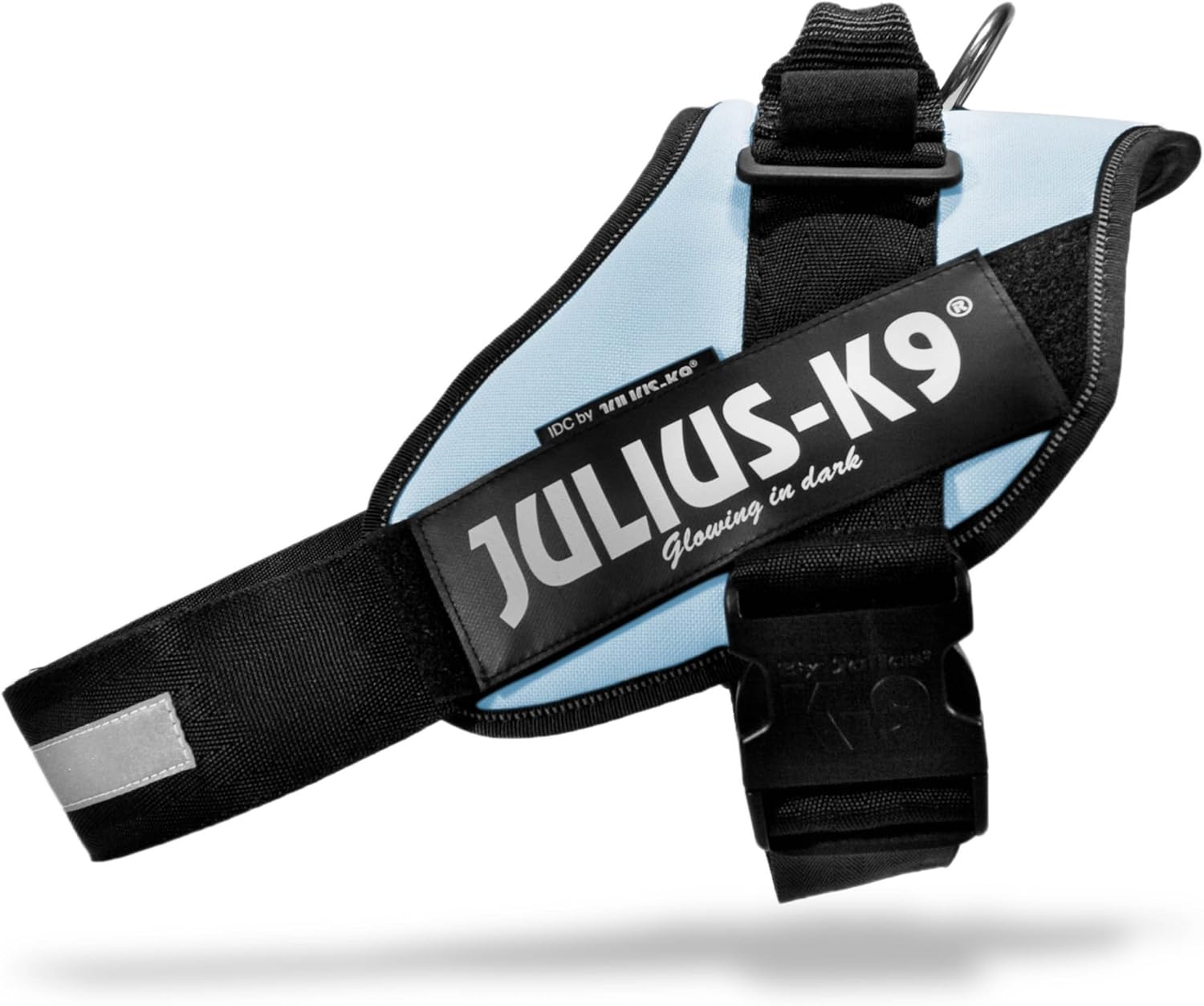 Detalle de Julius-K9 IDC Powerharness (Size M/0) in Aquamarine – Practical, Everyday Dog Harness