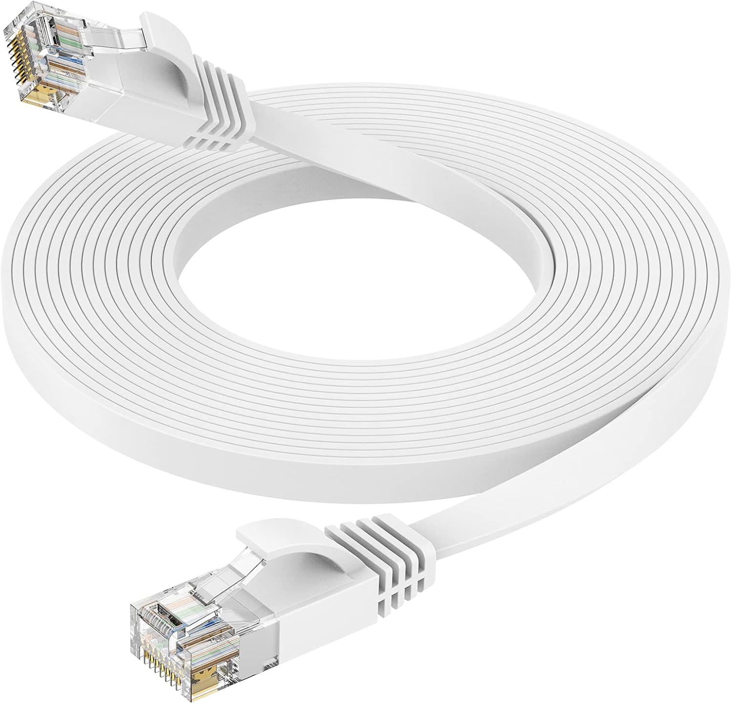 Ercielook Câble Ethernet Cat6 10 m – RJ45 plat 1000 Mbit/s 📡