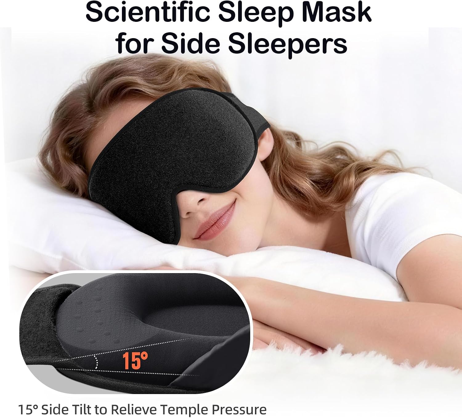 Thumbnail 1 de INNELO Sleep Eye Mask – Ultra Soft Breathable with Adjustable Strap