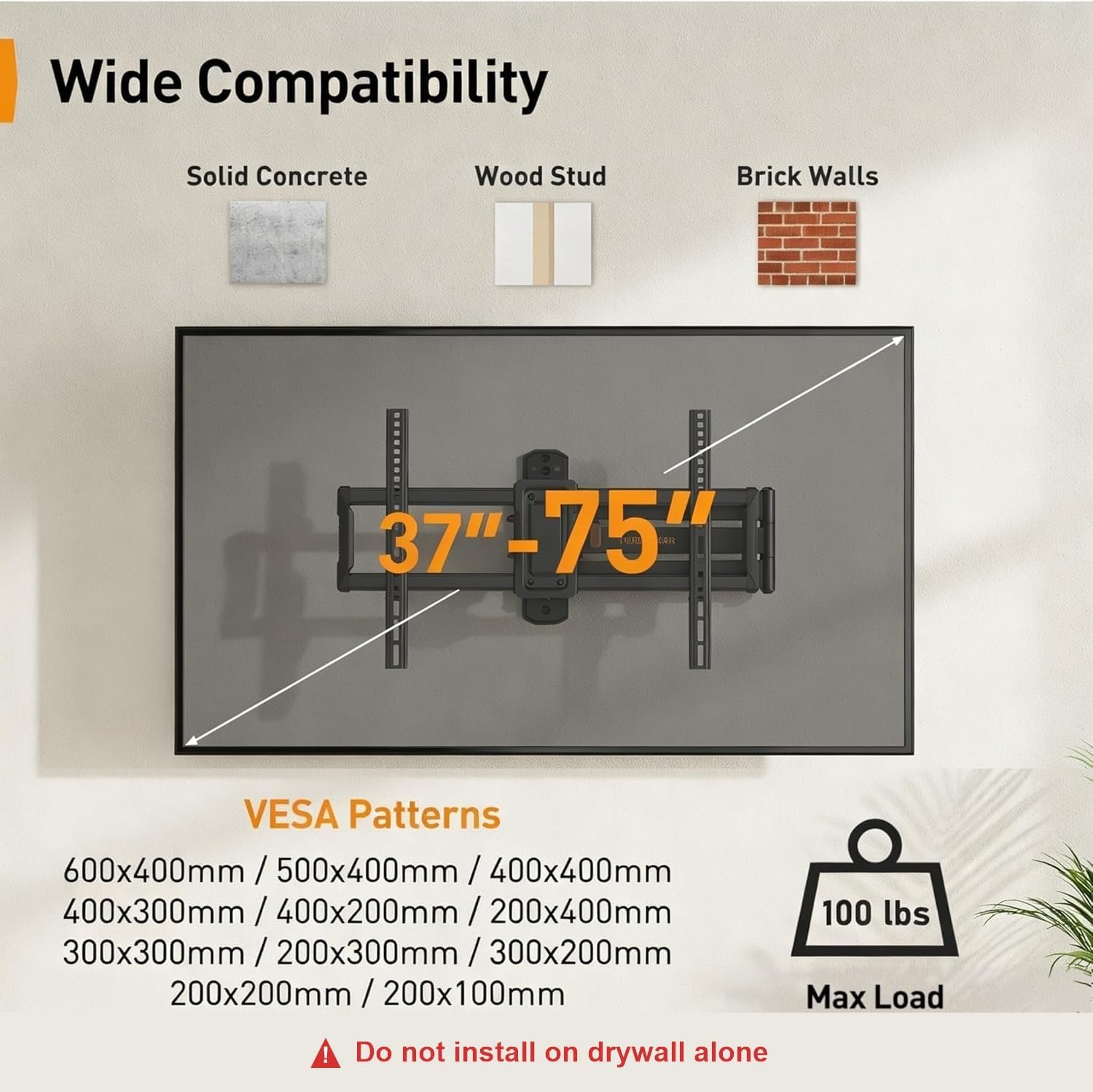 Thumbnail 1 de Perlegear Long Arm TV Mount 32.37"