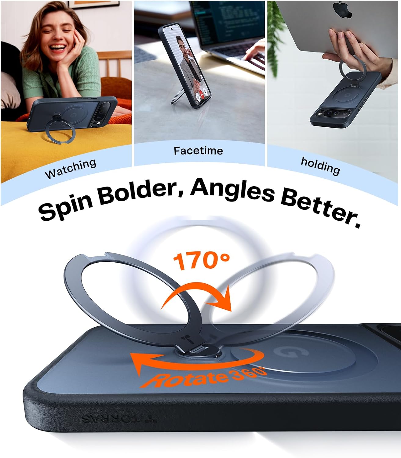 Thumbnail 2 de TORRAS 360 Spin Magnetic Stand for Google Pixel 10 Pro XL