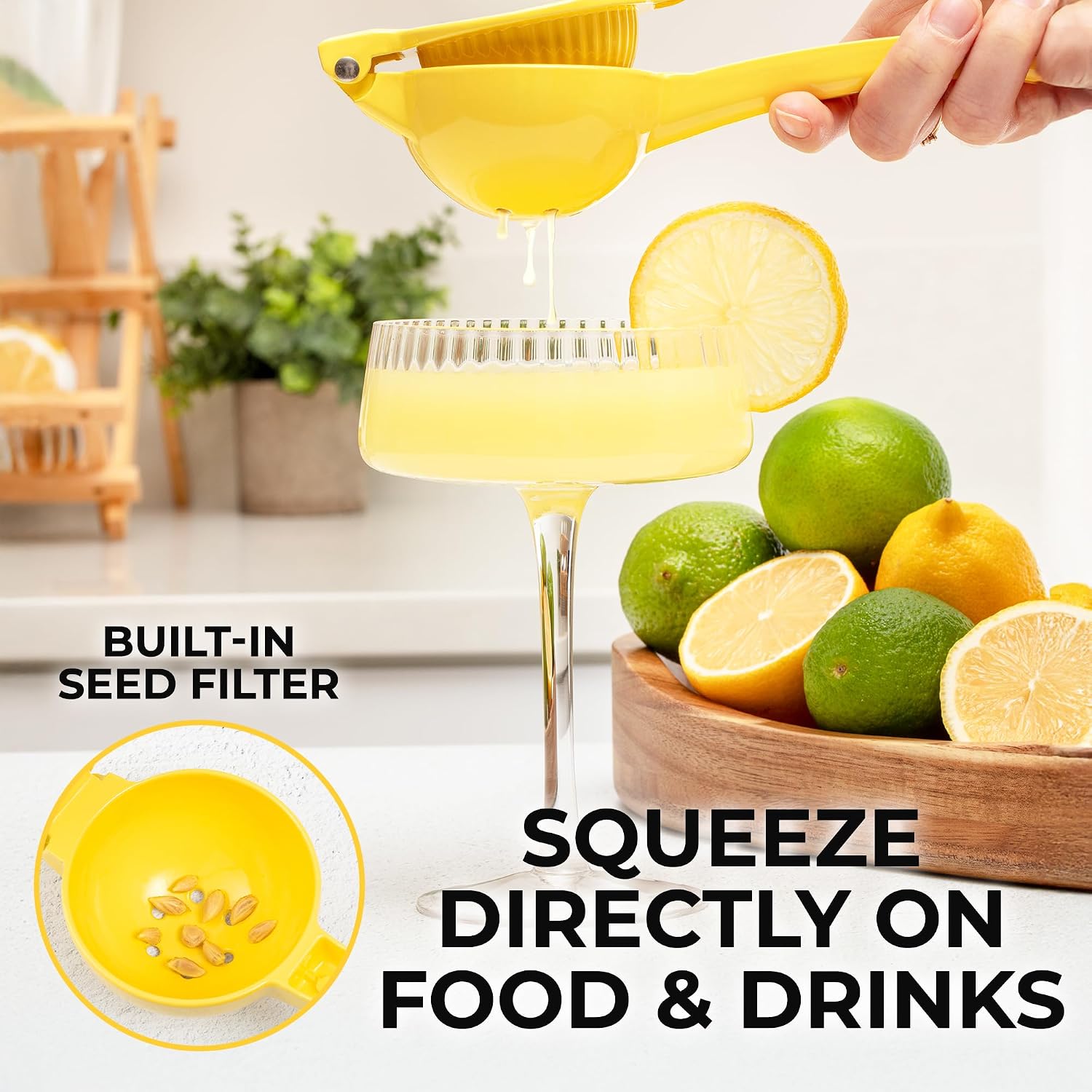 Detalle de Zulay Kitchen Lemon Squeezer, Aluminum