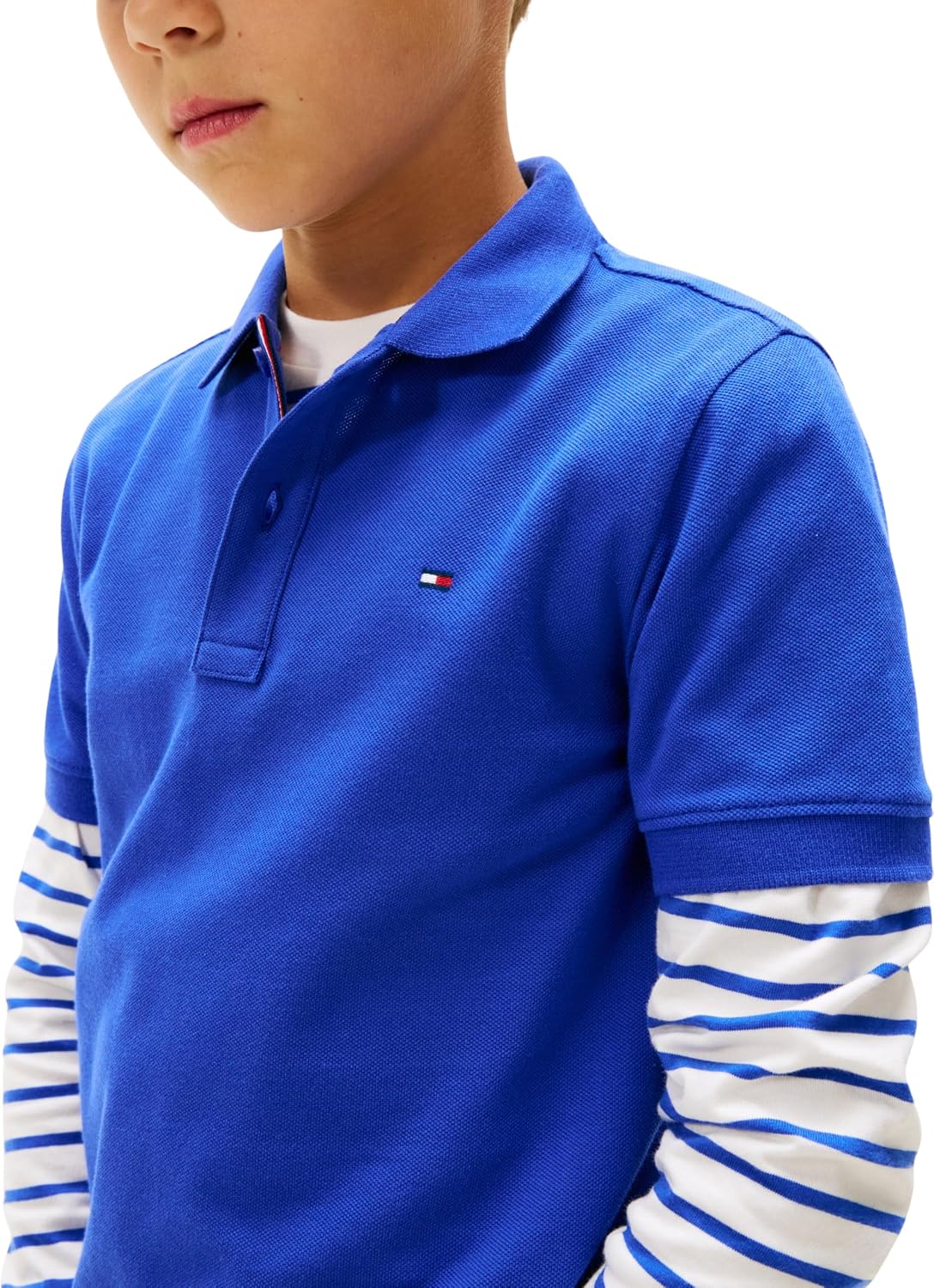 Detalle 2 de Tommy Hilfiger Flag Polo SS KB0KB09103 – Polo bambino/ragazzo, regular fit