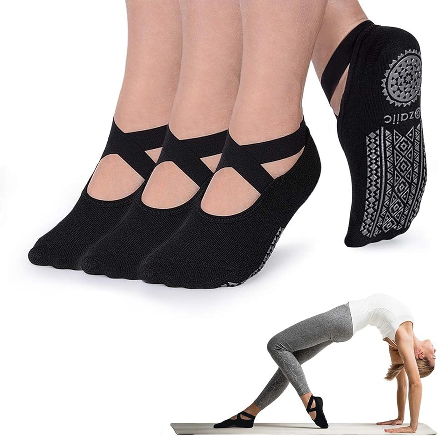 Thumbnail 6 de Ozaiic Pilates Socks Non Slip Grip