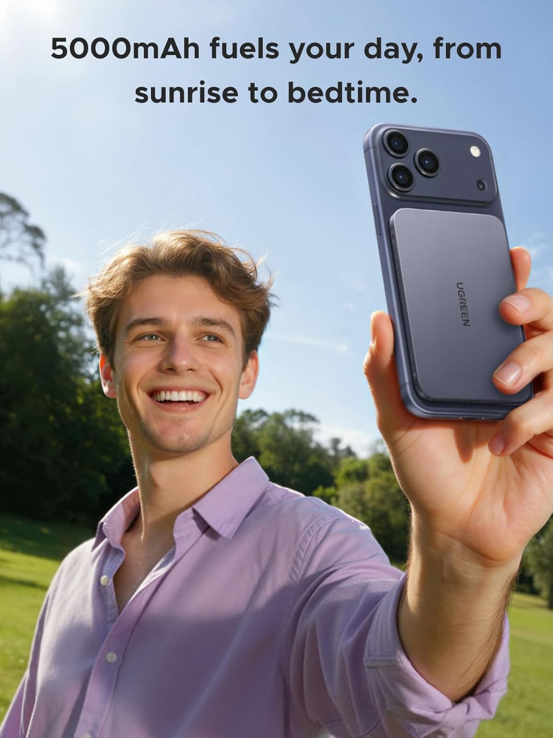 Thumbnail 5 de UGREEN Nexode Ultra-Slim 5000mAh Magnetic Power Bank with Qi2 (15W) & PD 20W USB-C