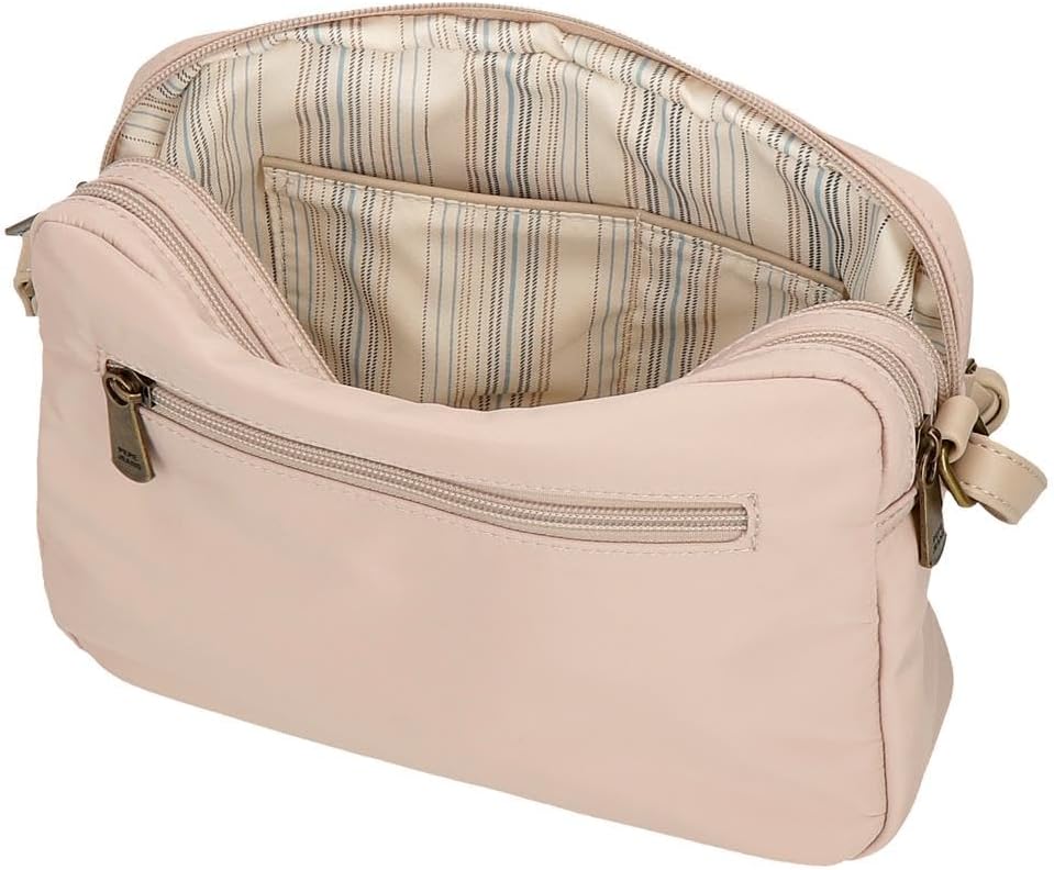 Thumbnail 4 de Pepe Jeans Morgan tracolla da donna in similpelle beige, nera e verde (Joumma Bags)