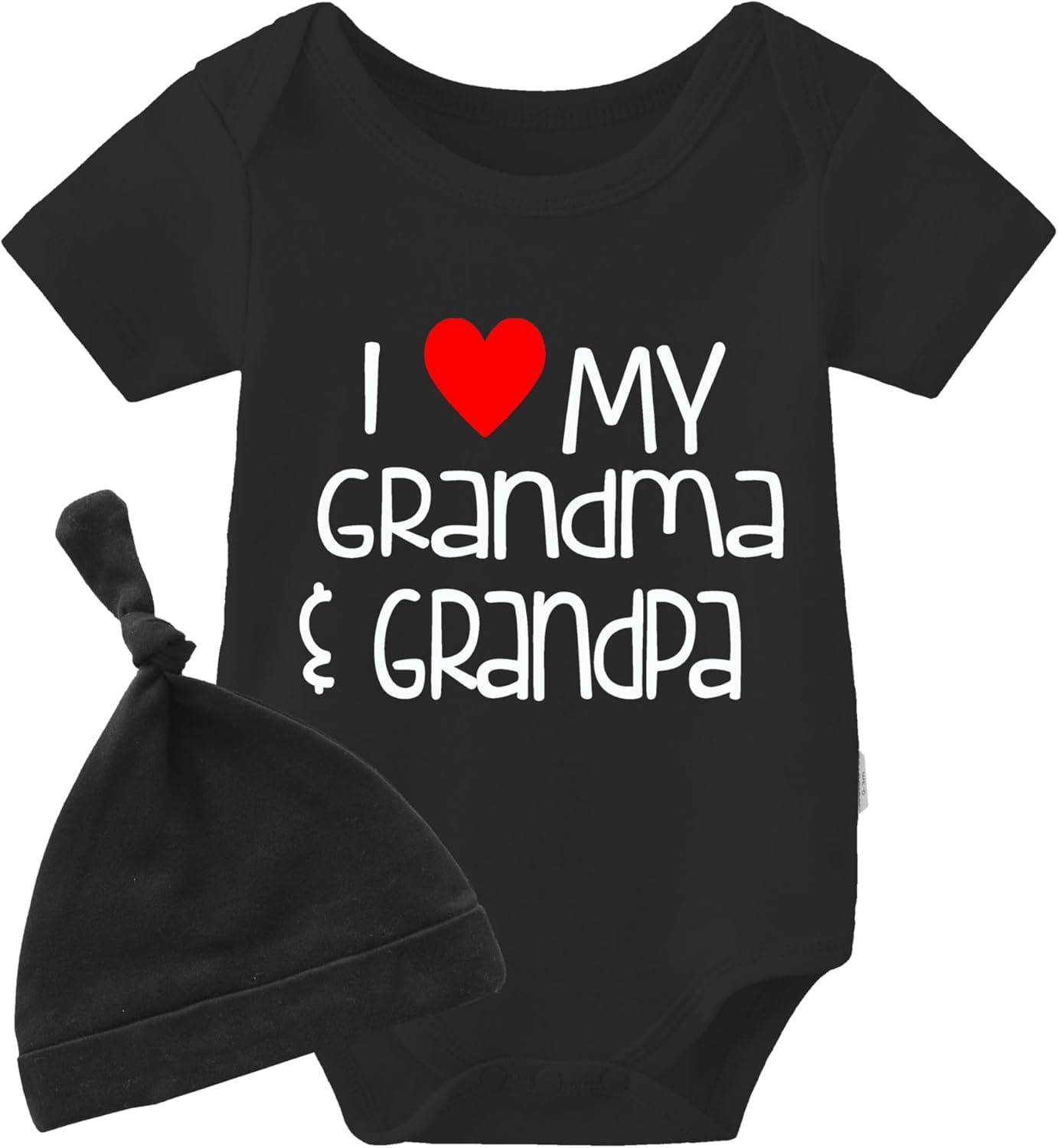 Thumbnail 6 de Baby Strampler-Body (2er-Set) „I Love My Grandma Grandpa“ von culbutomind – kurzarm, aus 100% Baumwolle