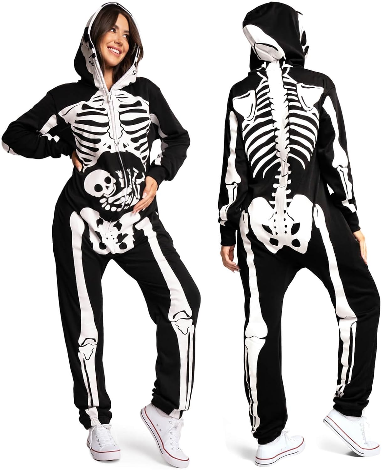 Detalle de Tipsy Elves Skeleton Halloween Jumpsuit
