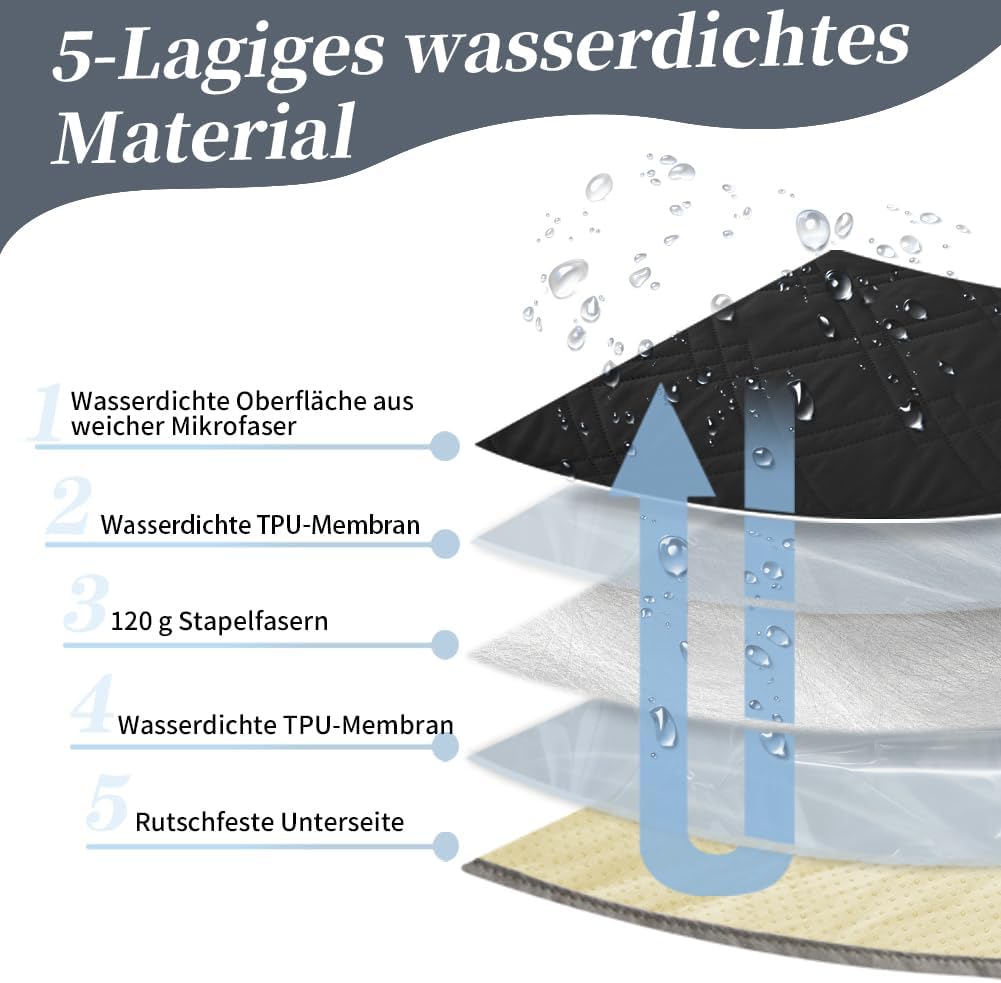 Detalle 1 de DUJUIKE Couch Cover for dogs bankhoes, waterdicht en antislip