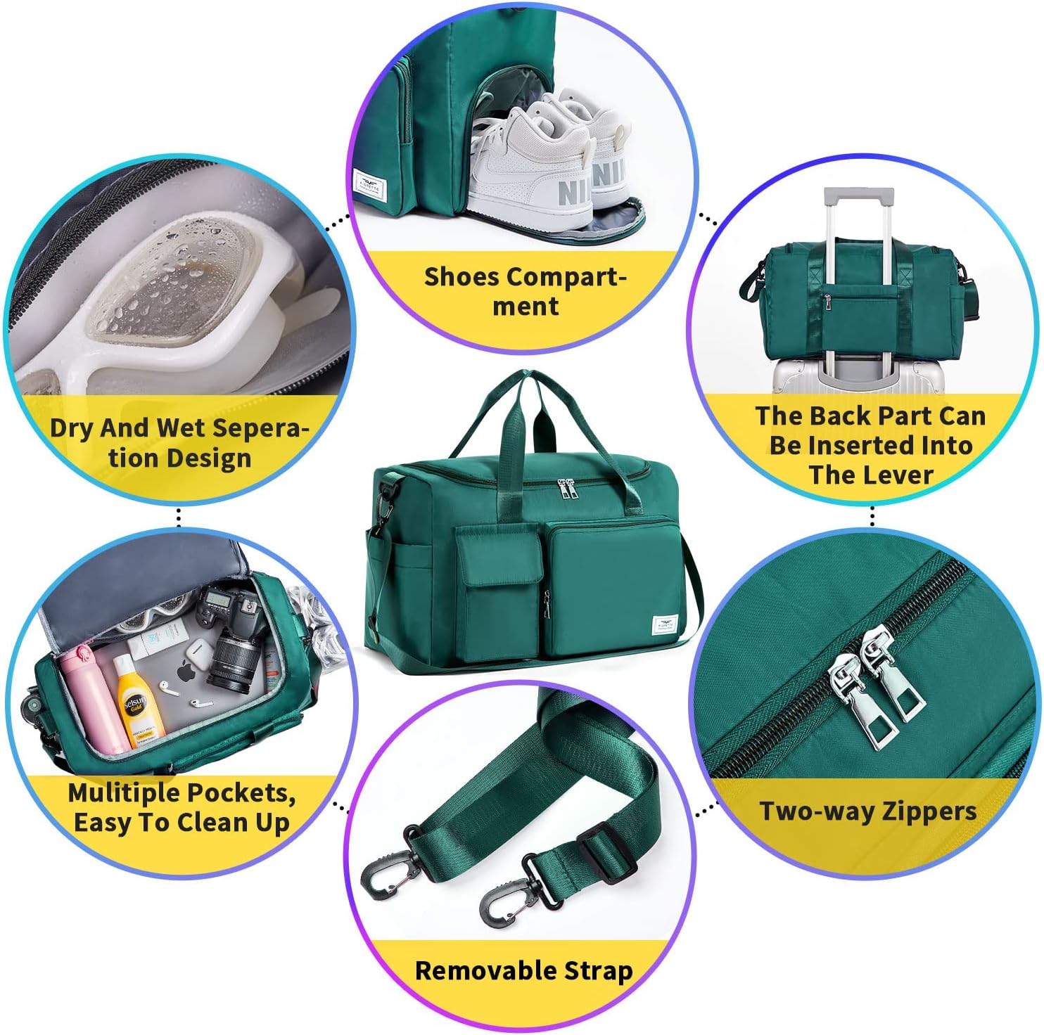 Detalle 2 de FIORETTO Sports Gym Duffle 30L