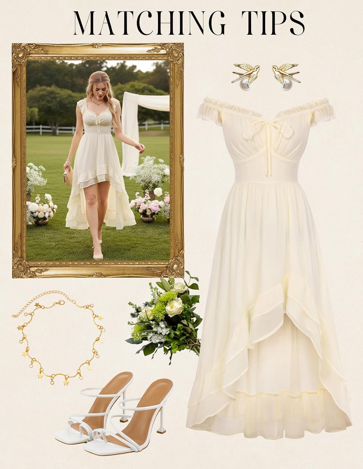 Detalle 2 de Scarlet Darkness chiffon dress