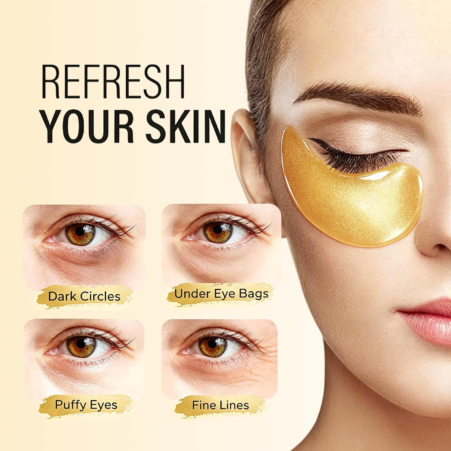 Thumbnail 2 de Maskiss 24k Gold Under Eye Patches 30 Pairs