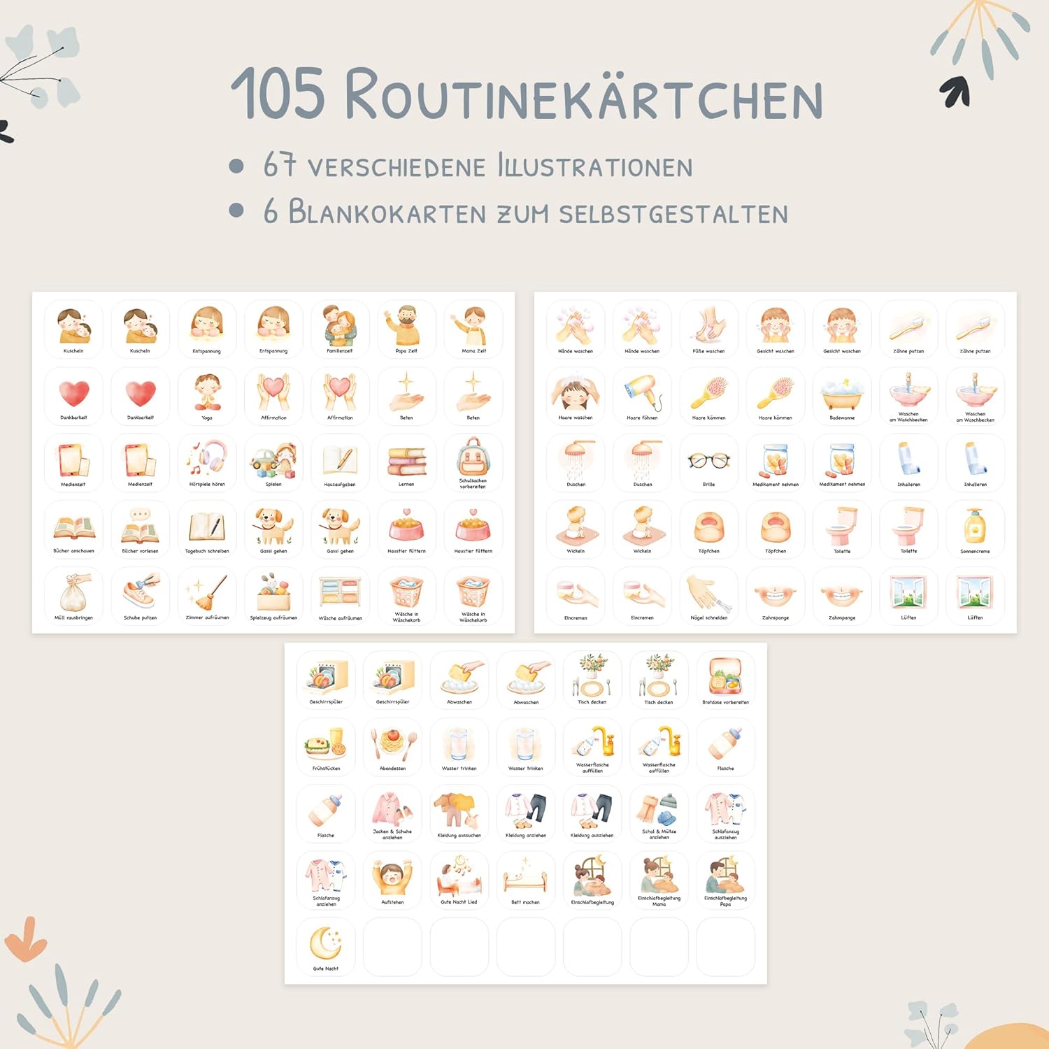 Detalle 2 de Kinder Routineplaner 105 Symbolkarten