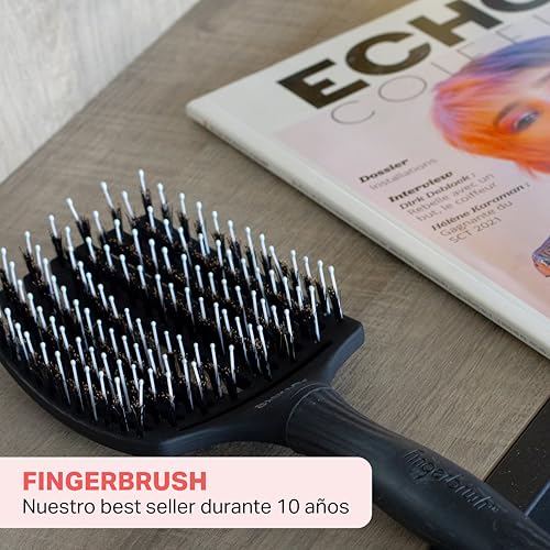 Thumbnail 1 de Olivia Garden Fingerbrush Combo Large – Cepillo para cabello largo con cerdas de jabalí y nylon