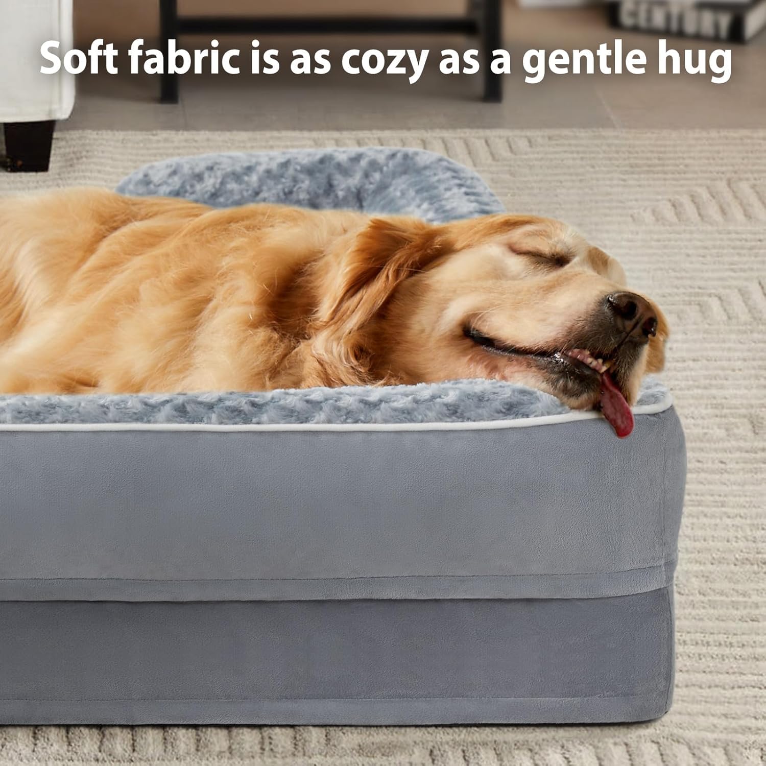 Detalle 2 de WNPETHOME Large Dog Bed Orthopedic Couch