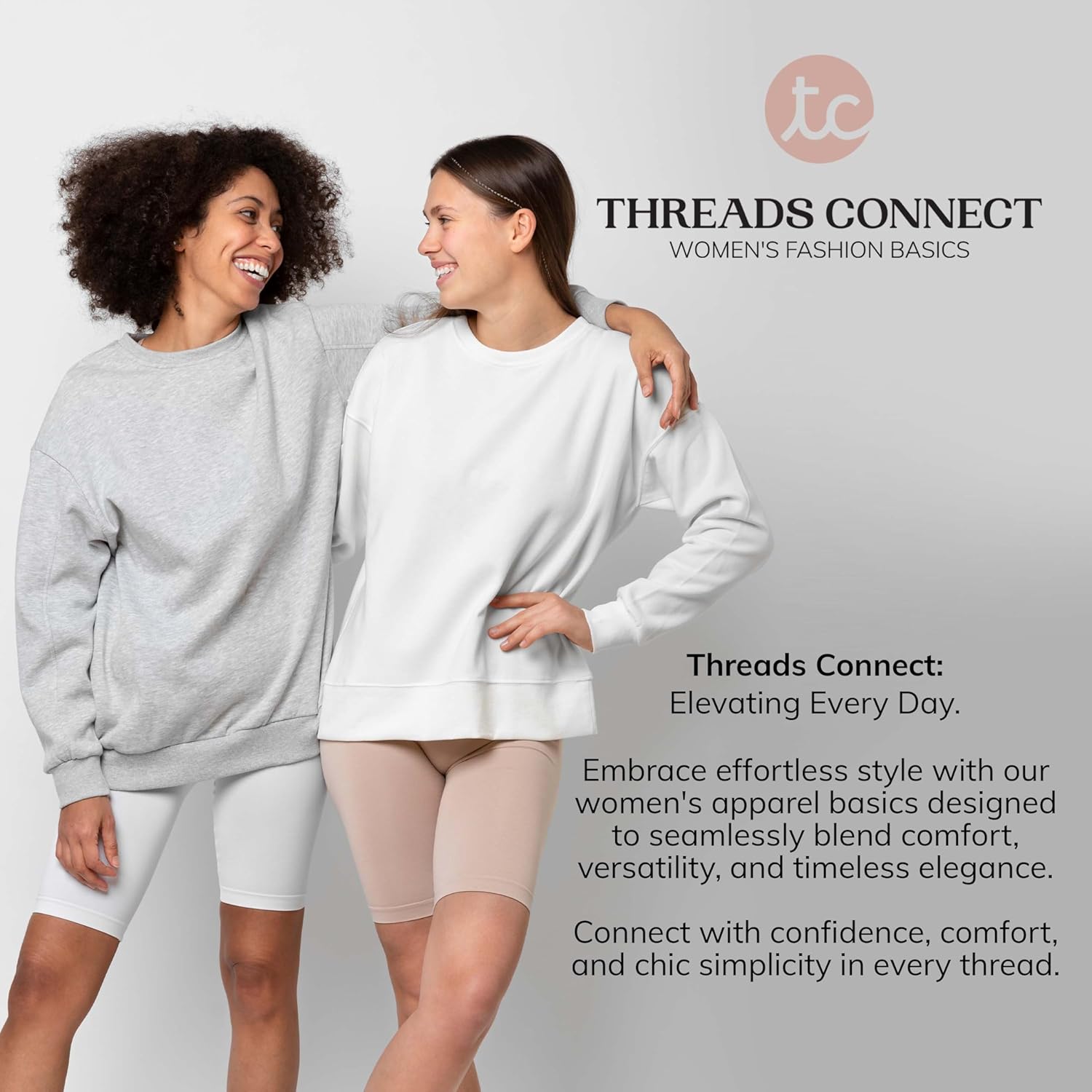Thumbnail 5 de Oversized Sweatshirt for Women – Crewneck Fleece Pullover (Plus Size Included)