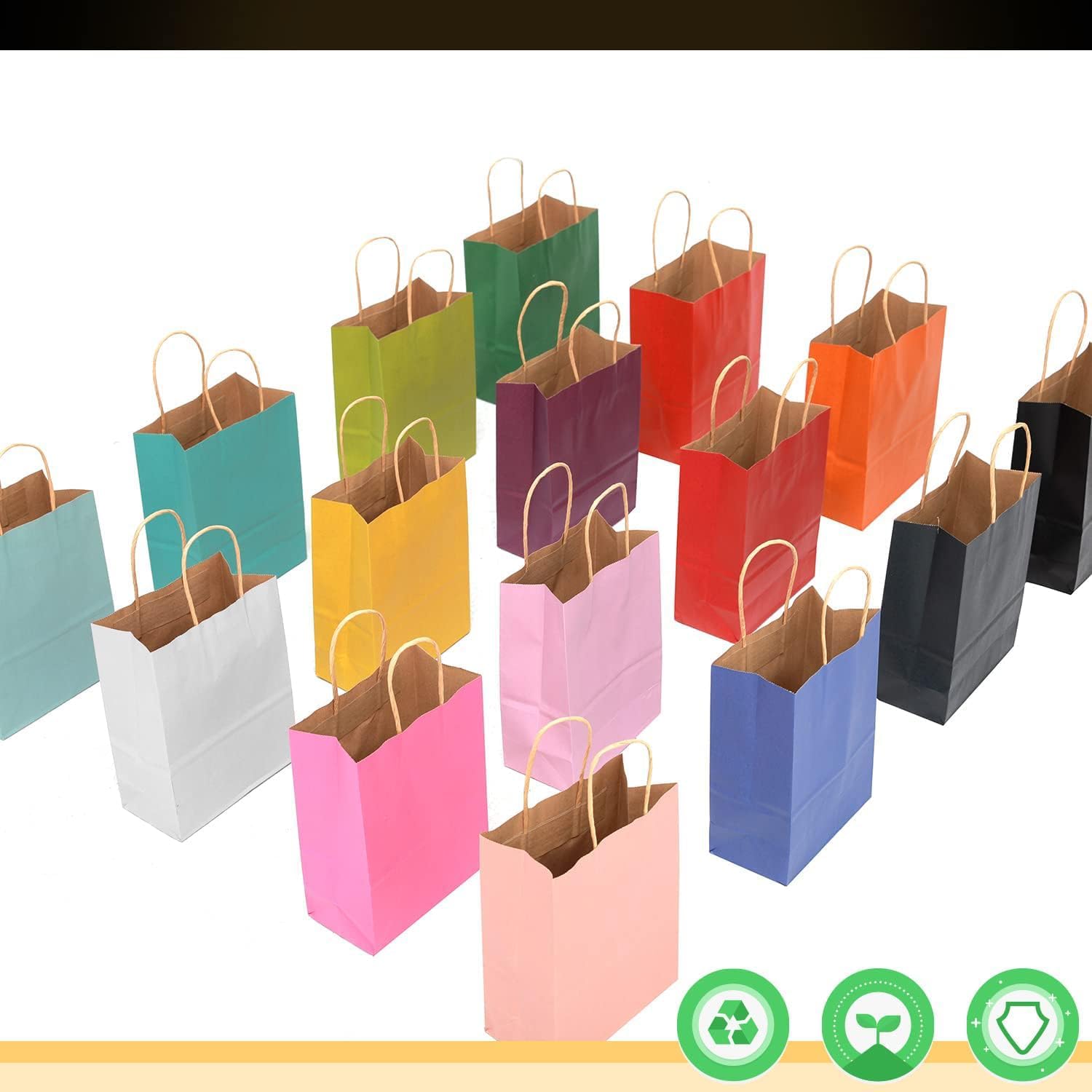 Thumbnail 2 de Gcardist 32Pcs Kraft Paper Bags 21x15x8cm 🛍️