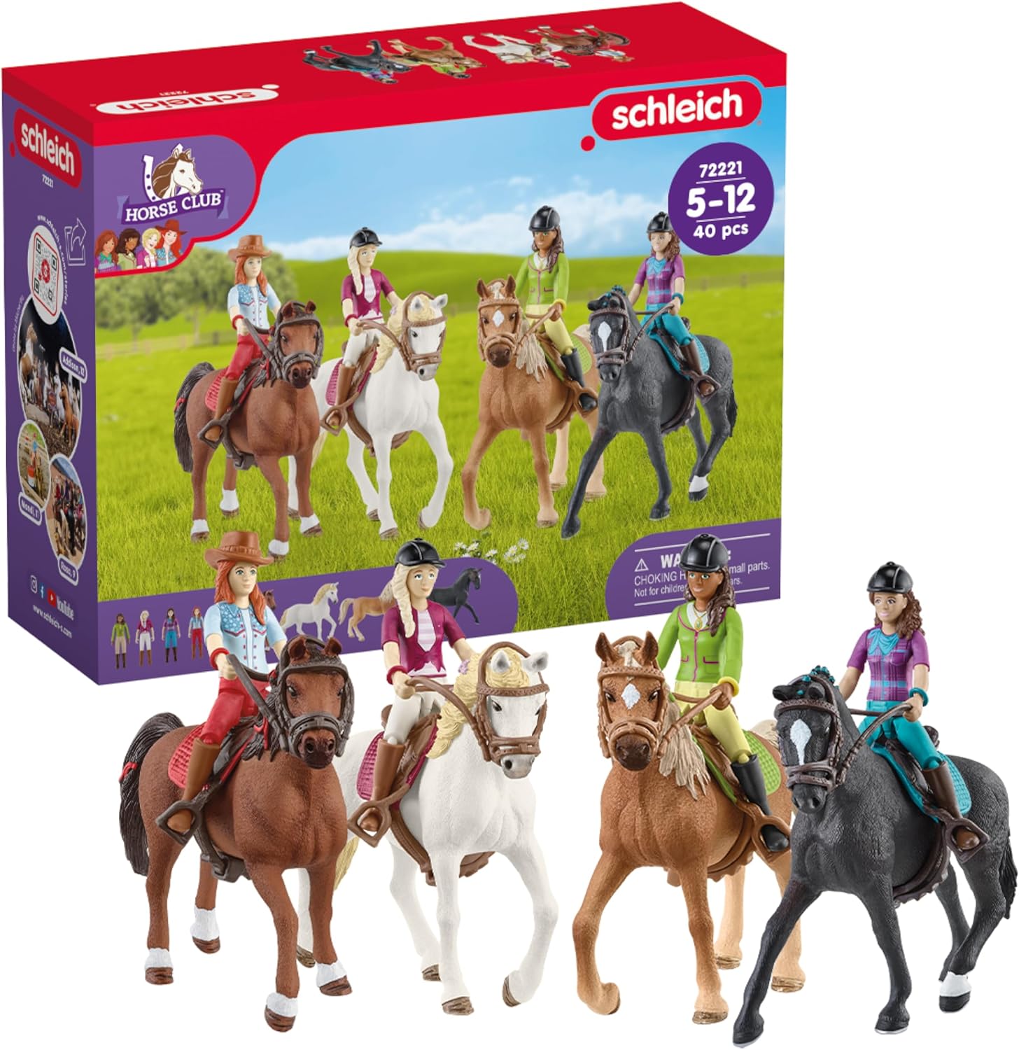 Detalle de Schleich Horse Club 40-piece rider playset 🐴