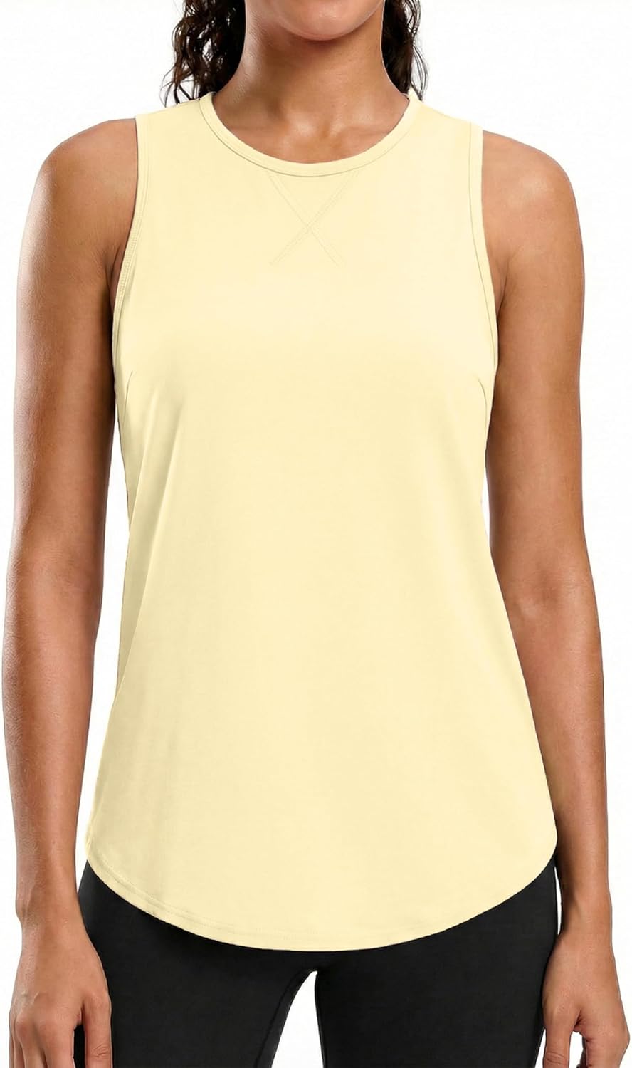 Thumbnail 1 de Gyabnw canotta sportiva donna girocollo racerback senza maniche con arricciature