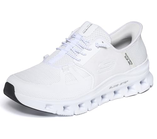 Detalle de Skechers Glide-Step Pro Herren-Turnschuhe, White Mesh/Hotmelt, EU 42