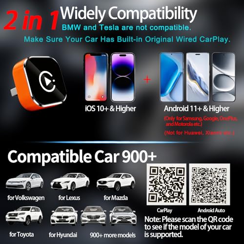 Thumbnail 1 de MUSHUI CarPlay inalámbrico 2 en 1 10+