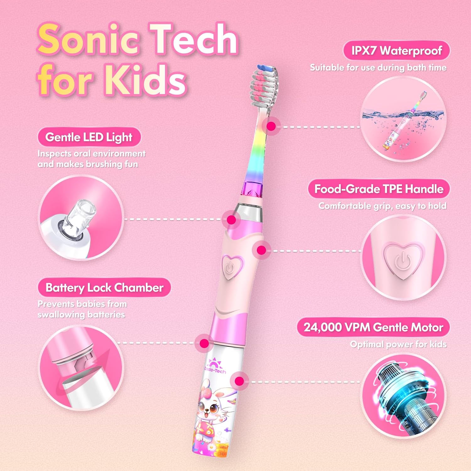Thumbnail 3 de Kids electric toothbrush 24,000 VPM timer