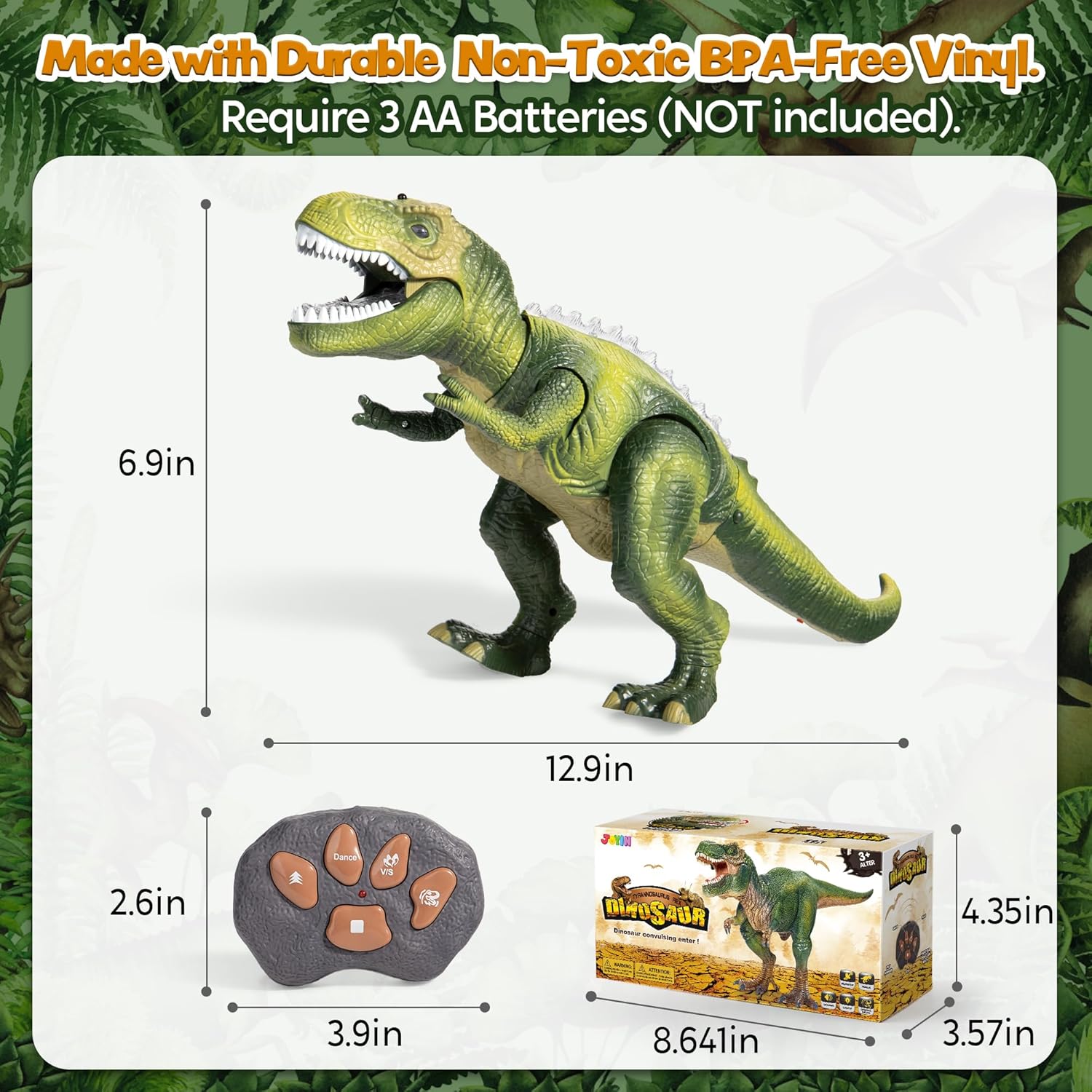 Thumbnail 4 de JOYIN Dinosaurio T-Rex control remoto 3 años