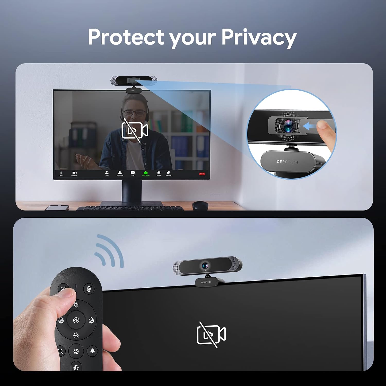Thumbnail 5 de DEPSTECH 4K Webcam 1/2.55" Sony sensor