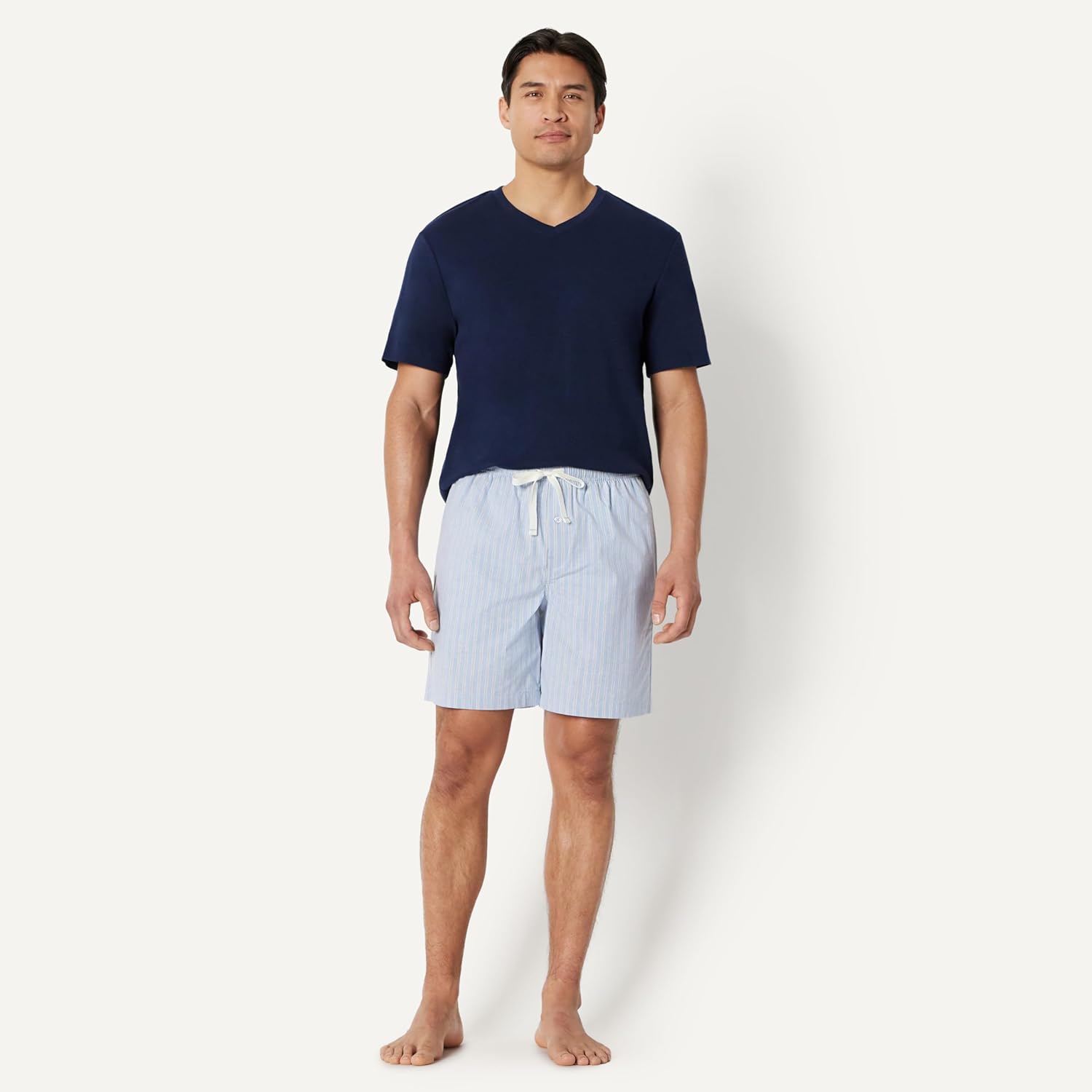 Thumbnail 4 de Amazon Essentials Herren-Pyjama-Shorts (kurz) aus Baumwoll-Stretch-Popeline – 2er-Pack