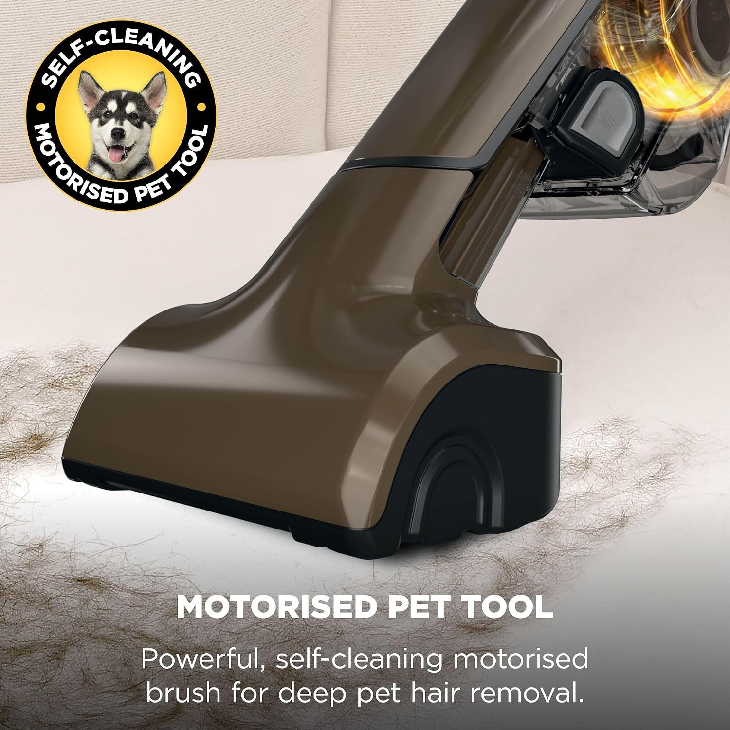 Detalle de Shark Handheld Cordless Vacuum Cleaner with Pet Tool, Crevice Tool & Scrubbing Brush (CH951UKBR)