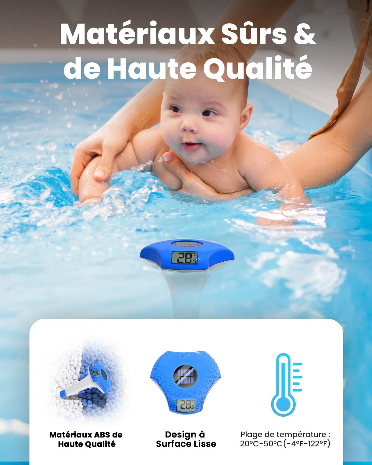 Thumbnail 6 de BALDR Thermometre Piscine flottant solaire IPX8 – lecture fiable, sans pile, pour piscine, jacuzzi, source d’eau et aquarium