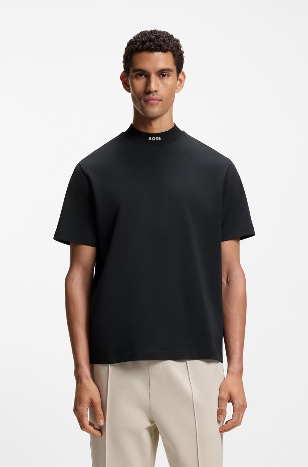 Detalle 2 de BOSS Tee Collar 10270236 01 | T-shirt Homme en coton élasthanne