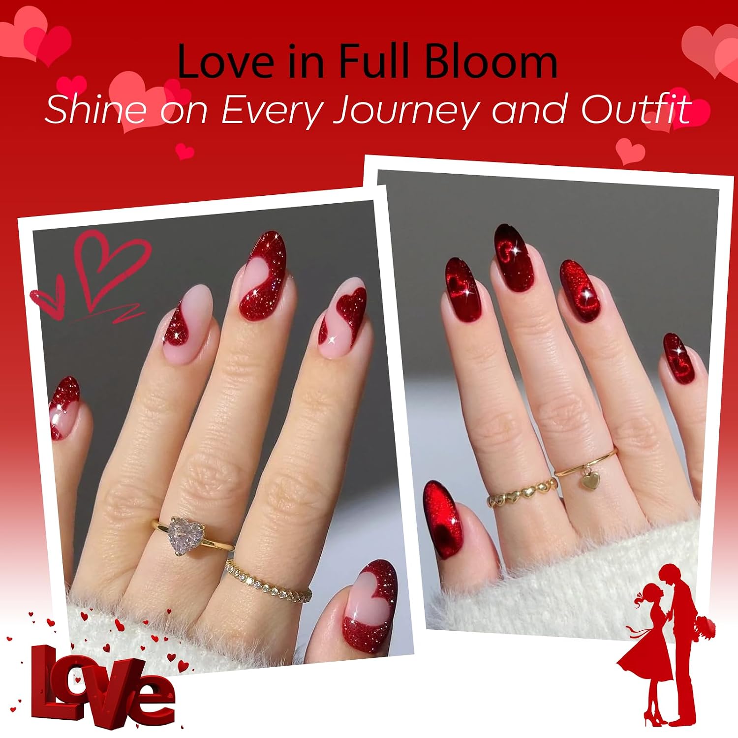 Thumbnail 2 de modelones Red Gel Nail Polish 6 Colors 💅