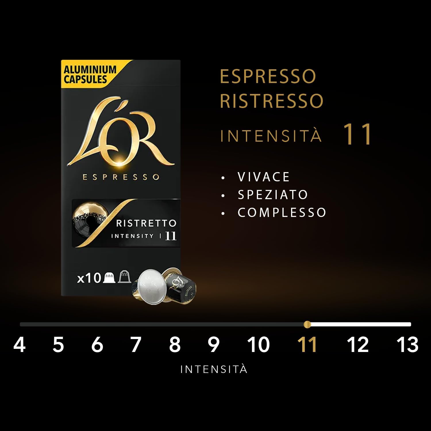 Detalle de L'OR Espresso Ristretto 100 capsule
